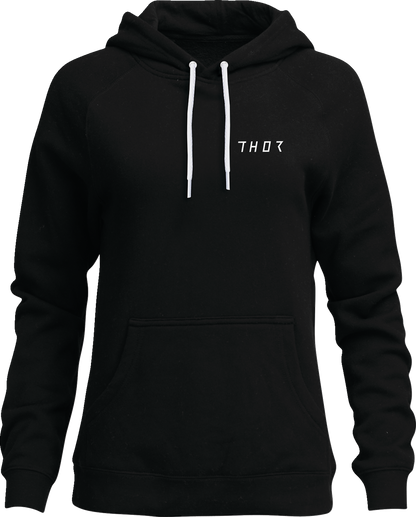 THOR, THOR Women's Trax Pullover Hoodie, Black, Medium – Part Number 3051-1236