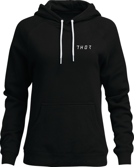 THOR, THOR Women's Trax Pullover Hoodie, Black, Medium – Part Number 3051-1236