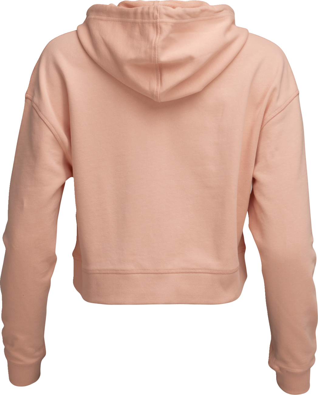 Pink THOR Women’s Iconic Pullover Crop Hoodie, front view showing the stylish hoodie with a hood and cropped fit.