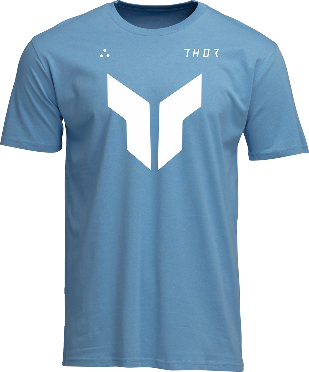 Light blue THOR Iconic T-Shirt in 2XL with Thor logo, made of soft fabric, casual style, front view.