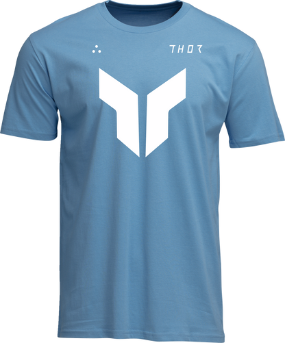 Light blue THOR Iconic T-Shirt in 2XL with Thor logo, made of soft fabric, casual style, front view.