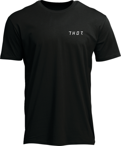 Black THOR Noise T-Shirt in medium size featuring a bold graphic design and comfortable fit.