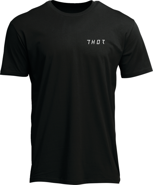Black THOR Noise T-Shirt in medium size featuring a bold graphic design and comfortable fit.