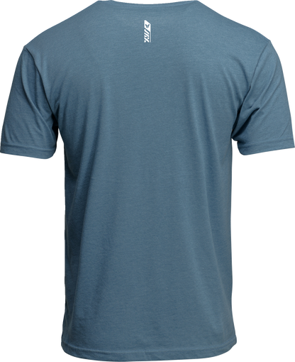 THOR Trax T-Shirt in Heather Slate Blue, 2XL, featuring casual fit and brand logo on front.
