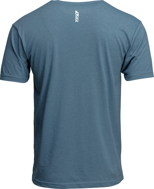THOR Trax T-Shirt in Heather Slate Blue, 2XL, featuring casual fit and brand logo on front.