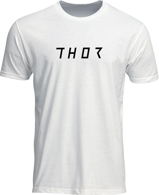 White THOR Stamped T-Shirt in 2XL with bold Thor graphic and logo on front, casual fit, made from comfortable fabric.