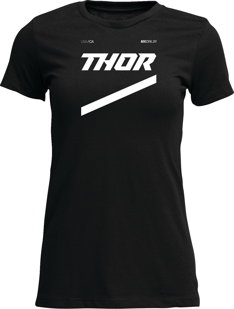Black THOR Women's Brave T-Shirt featuring Thor logo and design, casual fit, stylish for Marvel fans.