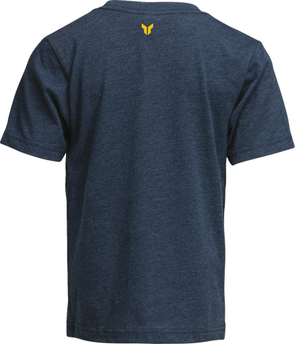 Navy THOR Youth Brave T-Shirt in large size featuring Thor graphic design, made for kids' casual wear.