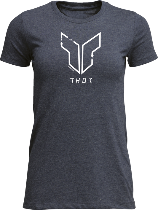THOR, THOR Women's Trax T-Shirt in Navy - Part Number 3031-4306