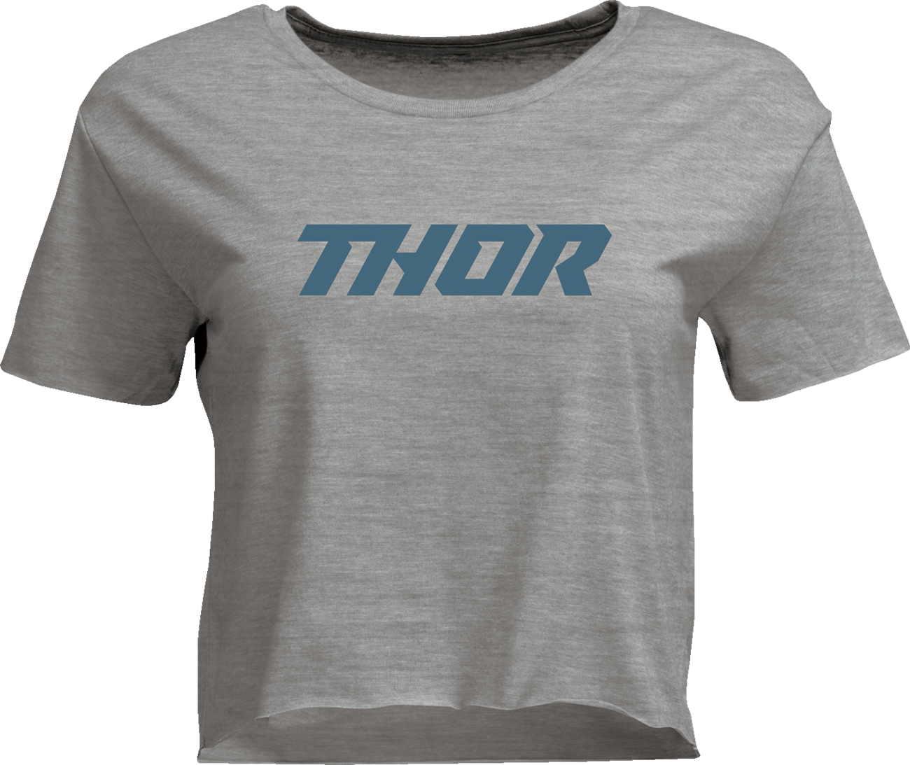THOR, THOR Women's Corp Crop T-Shirt Heather Gray - Part No. 3031-4309