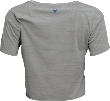 THOR, THOR Women's Corp Crop T-Shirt Heather Gray - Part No. 3031-4309