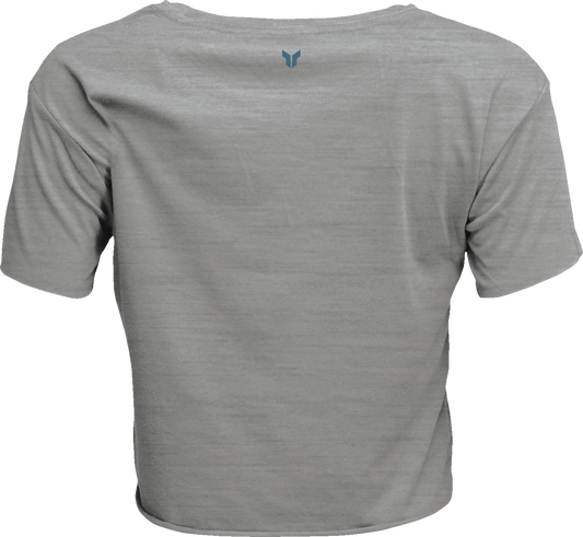 THOR, THOR Women's Corp Crop T-Shirt Heather Gray - Part No. 3031-4309