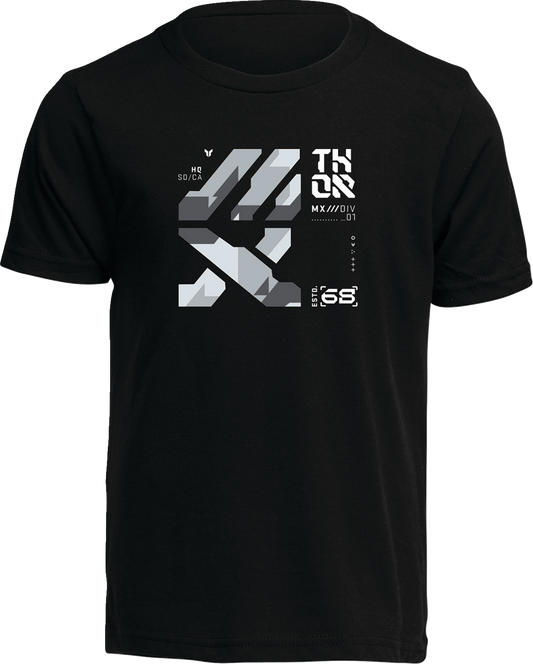 THOR, THOR Youth Forge T-Shirt - Black, Size Small - Part Number 3032-3853
