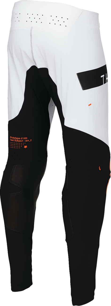 THOR, THOR Sportmode Rogue Pants White/Orange US 34 – Lightweight Athletic Cycling Trousers