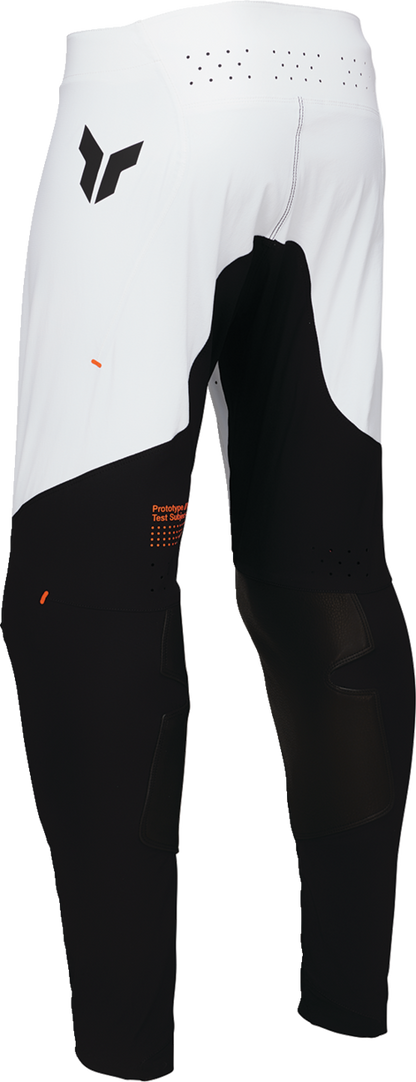 THOR, THOR Sportmode Rogue Pants White/Orange US 38 - Durable 4-Way Stretch Nylon Race Pants