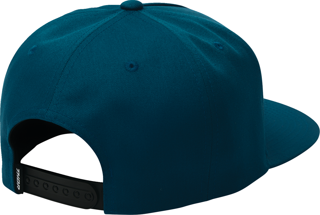 THOR Rogue Hat in slate blue, casual helmet with ventilation and adjustable strap, designed for motorcycle riding.
