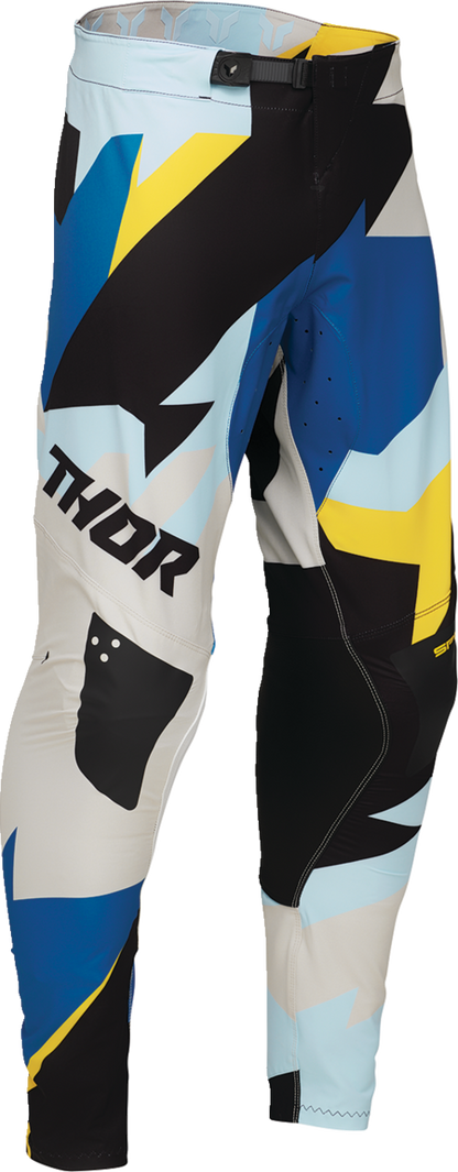 THOR, THOR Sportmode Brave Pants - Blue US 36 | Lightweight Athletic Motorcycle Gear