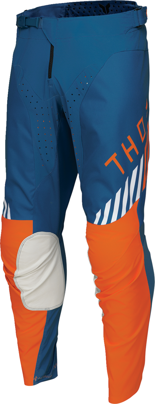 THOR, THOR Launchmode Zone Pants - Blue, US 34 - Durable Racing Gear with Ventilation and Comfort Features