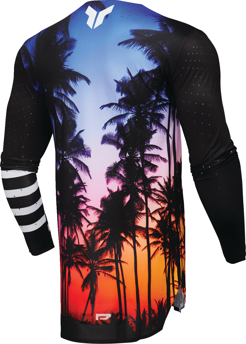 Black THOR Sportmode SD Jersey in XL size with bold branding and athletic fit, designed for motocross or sport riding.