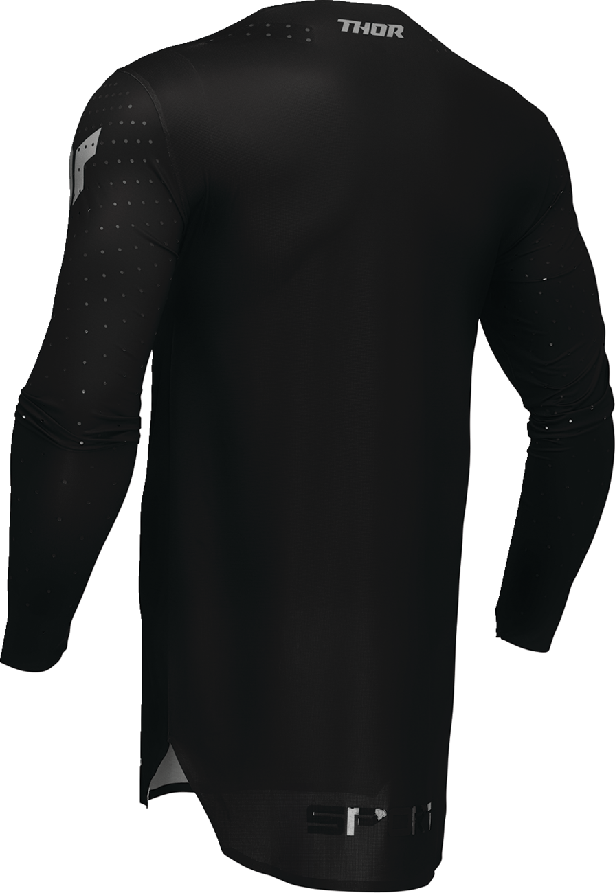 Black THOR Sportmode Brave motocross jersey in XL size, featuring lightweight, breathable fabric and bold branding for MX riding.