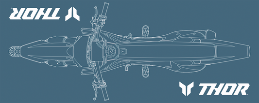 THOR, THOR Absorbent Pit Pad - Steel and White, Large 80 x 200 inches, Model HC-80X200-THOR-S25