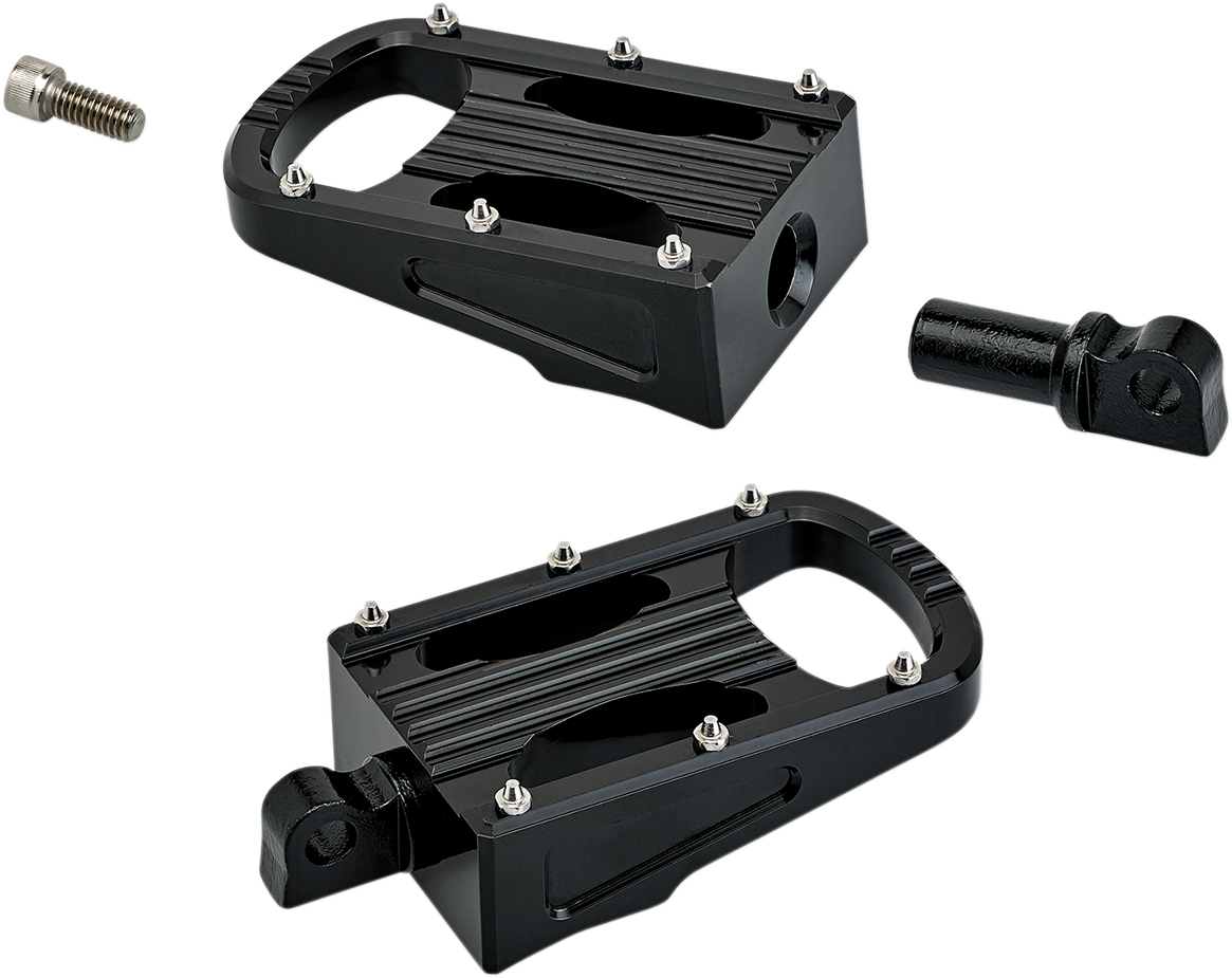BILTWELL Punisher Footpeg - Black - XL 7006-203-01 - Howling Moto