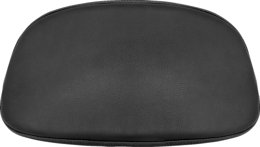 Black SADDLEMEN Chopped Tour Pack Cover for RoadSofa seats with black stitching, designed for motorcycle seats by Bill's Exhausts.
