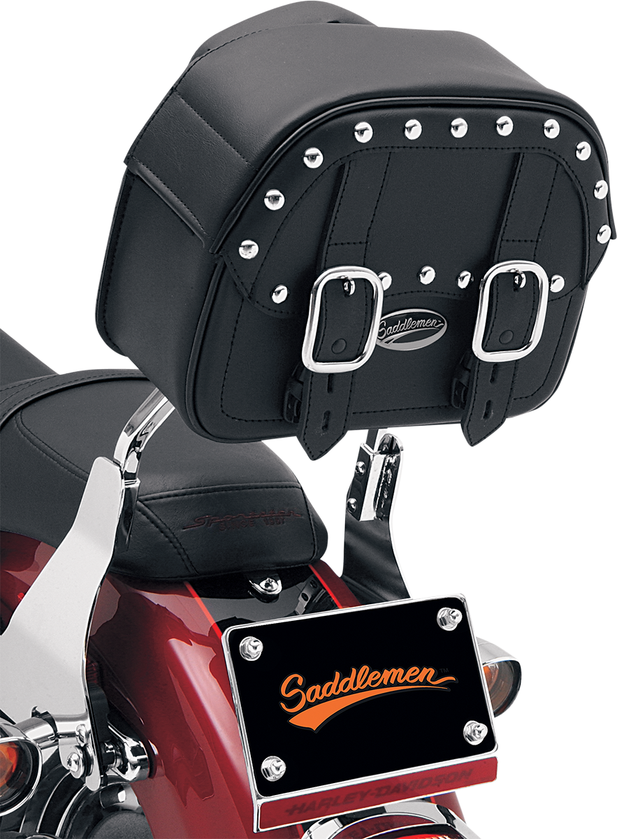 Bill's Exhausts SADDLEMEN Large Desperado Sissy Bar Bag seat for motorcycles with spacious storage and durable design.