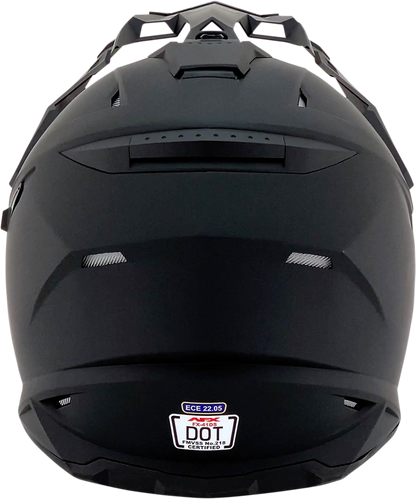 Bill's Exhausts AFX FX-41DS helmet in matte black, XS size, showing the sleek helmet design and matte black finish.