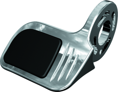 Chrome Kuryakyn Contoured ISO Throttle Boss for Powersports motorcycles, featuring ergonomic design and durable finish.