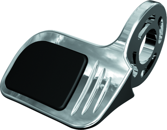 Chrome Kuryakyn Contoured ISO Throttle Boss for Powersports motorcycles, featuring ergonomic design and durable finish.
