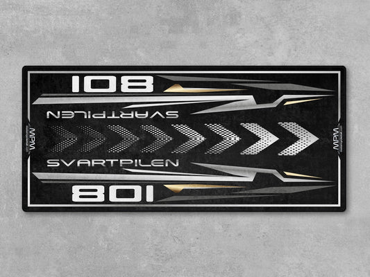 MPM Motorcycle Mat for Husqvarna Svartpilen 801 - MM4224 - Howling Moto