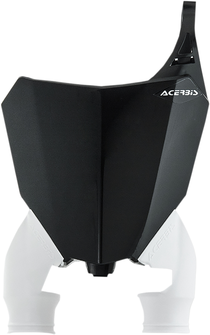 A black Acerbis Raptor number plate for motorcycle body, featuring the product number 2630770001, on a plain background.