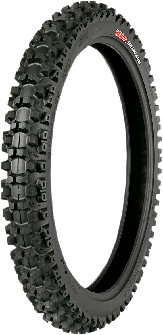 KENDA K785 Millville II front motorcycle tire 70/100-19 with tread pattern for off-road riding, part no. 047851902B0