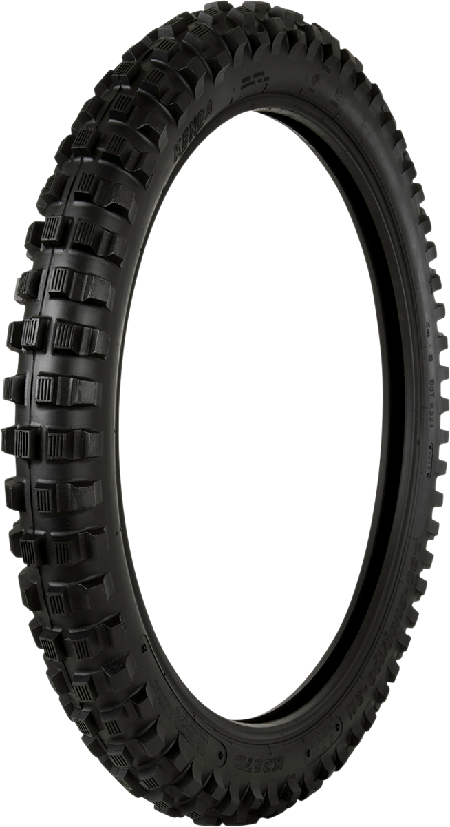 Kenda K257D Klassic front motorcycle tire with 3.00-16 size and 43M load index, featuring tread pattern for street riding.