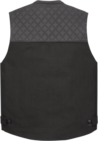 ICON Chamonix Denim Vest - Black - 3XL 2830-0557 - Howling Moto
