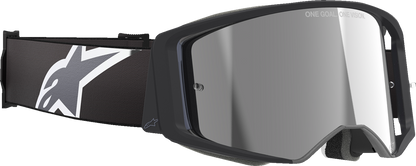 Alpinestars GOGGLES Supertech goggles with gray mirror lens and ABS frame, designed for racing or sports activities.