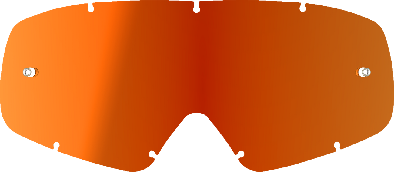 Alpinestars Youth Vision Lens goggles with red mirror lens and black frame, designed for motocross or off-road riding.
