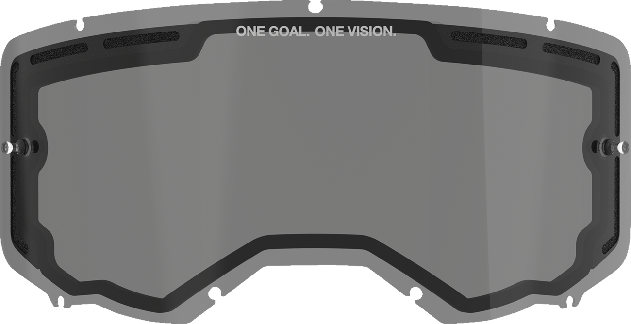 Alpinestars goggles Vision 8/Vision 5/Vision 3 with dual pane smoke lens, showing the sleek frame and tinted lenses.