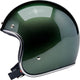 BILTWELL Bonanza helmet in metallic Sierra green, large size, with a smooth glossy finish and sturdy helmet design.