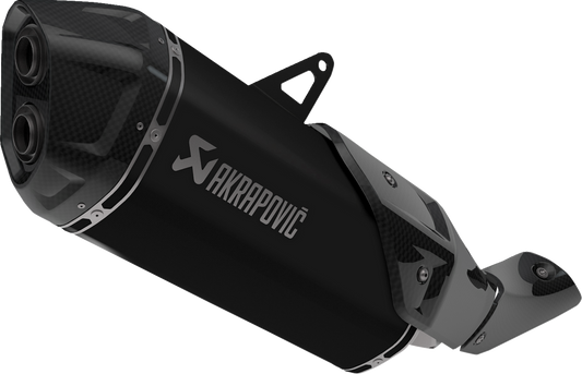 AKRAPOVIC Slip-On Line muffler for Honda CRF1100L, titanium with carbon fiber heat shield, part S-H11SO4-HAFT.