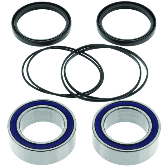 QuadBoss Double-Wide Angular Contact Bearing Kit for Honda TRX400EX, includes bearings and installation components.