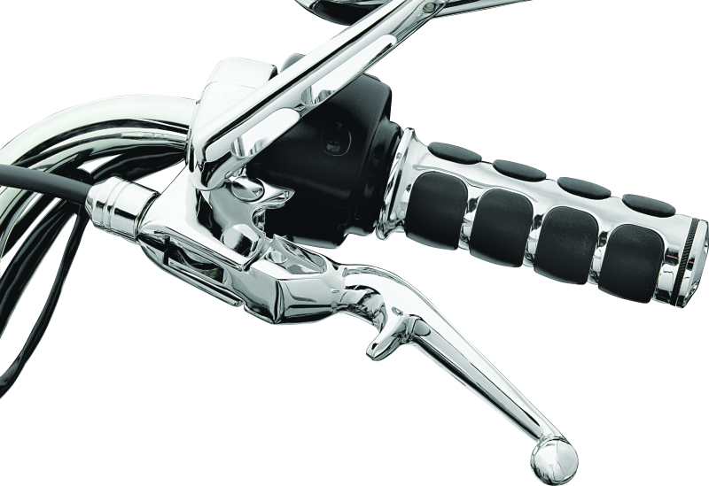 Kuryakyn Trigger Levers for Harley Davidson 2008-2009 Touring Models, black motorcycle clutch and brake levers installed