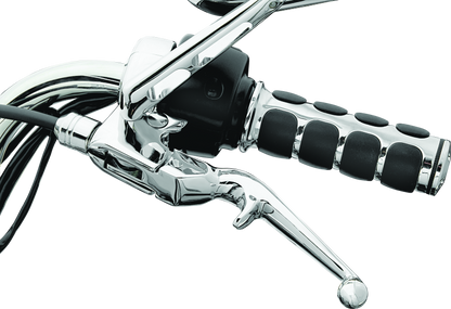 Kuryakyn Trigger Levers for Harley Davidson 2008-2009 Touring Models, black motorcycle clutch and brake levers installed
