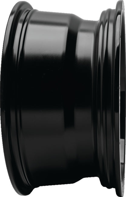 QuadBoss aluminum wheels with 14x7 size and barbwire design, suitable for off-road or utility vehicles.