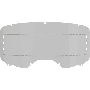 Alpinestars Vision 8/5/3 motorcycle goggles lens with smoke roll-off, designed for clear vision and protection.