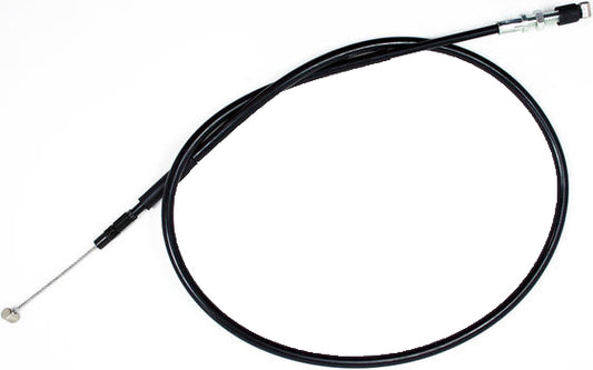 Motion Pro black vinyl clutch cable with premium chrome fittings, designed for motorcycle clutch systems.