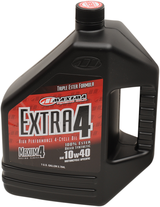 MAXIMA RACING OIL, Maxima Racing Oil Extra Synthetic 4T 10W40 Motor Oil - 4L - Part Number 169128
