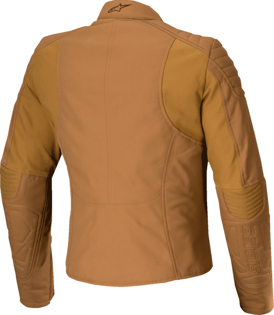 ALPINESTARS, Alpinestars Stella Isla WR Jacket - Women's Water-Resistant Motorcycle Jacket in Utility Brown/Light Gold, Size Large