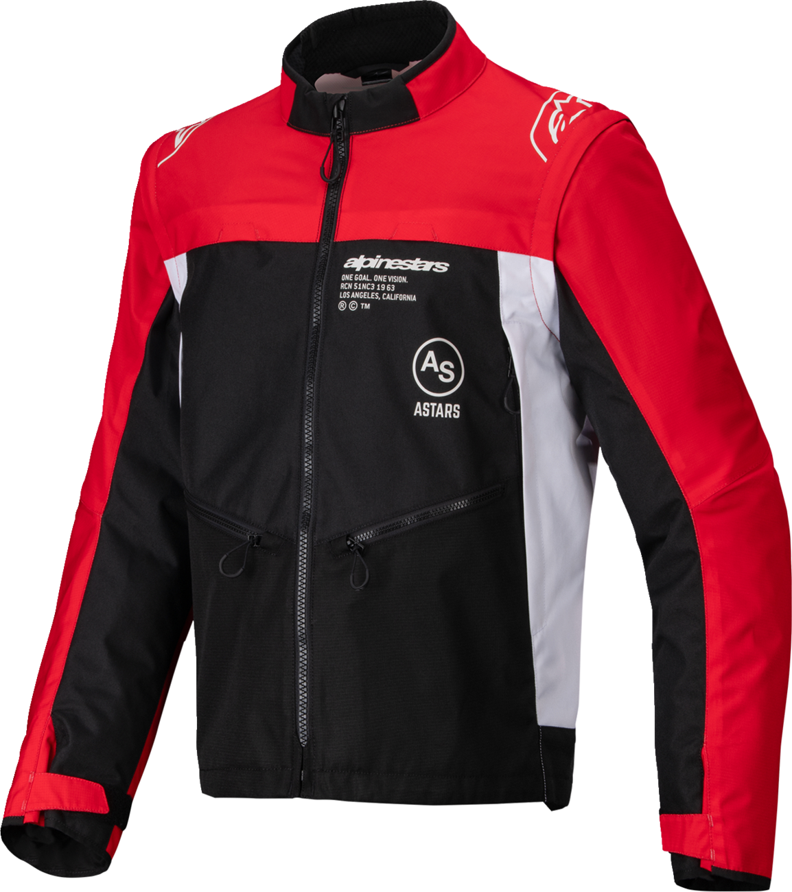 ALPINESTARS, Alpinestars Pro-Dura Jacket - Black/Red/White - Large (Part #3700125-1342-L)